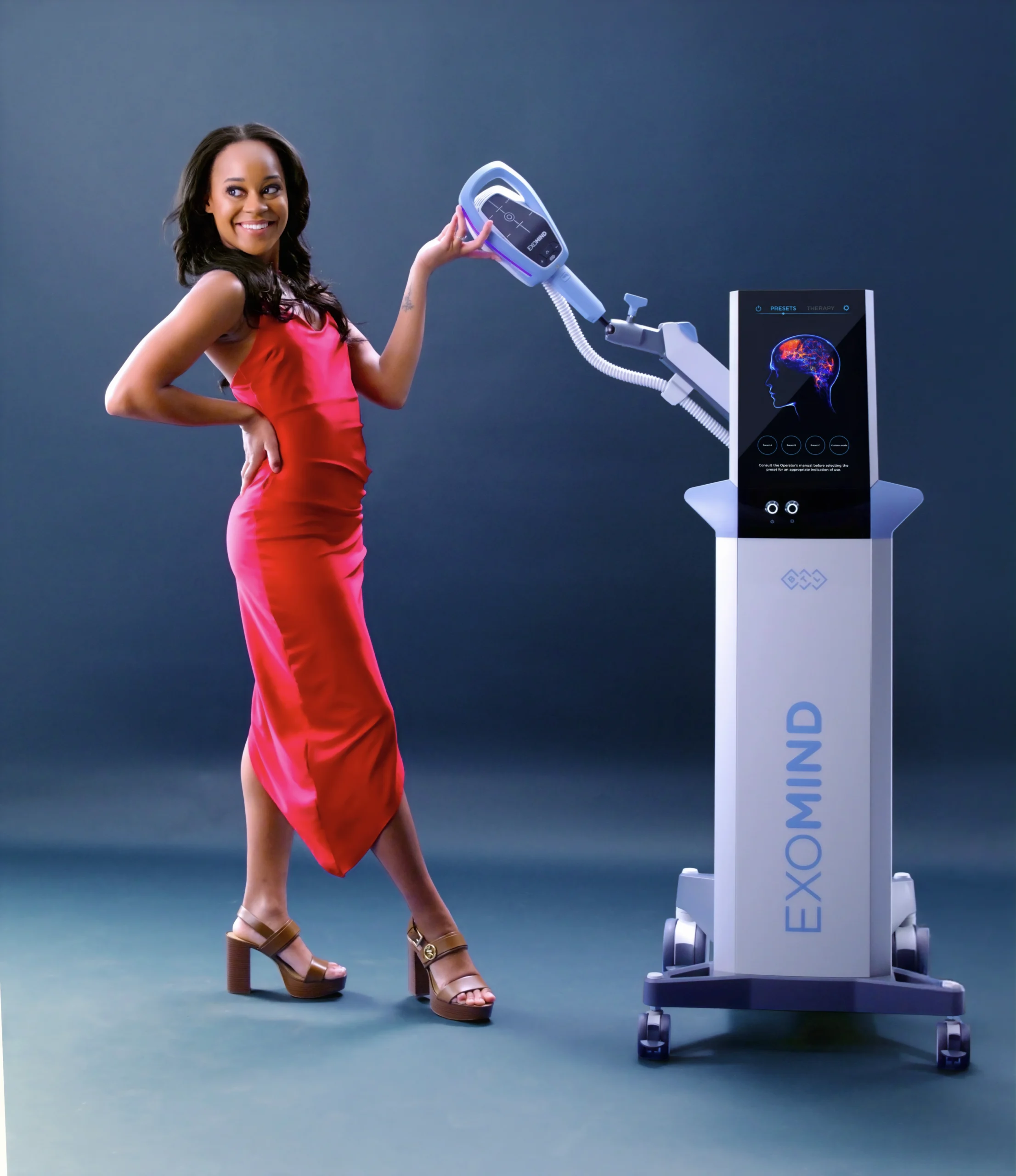 Female patient model representing Exomind mental wellness treatment | Dentist in Melbourne, FL | Gentle Dental